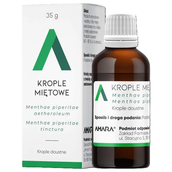 Krople miętowe, krople doustne, 35 g