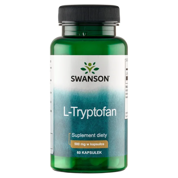 Swanson L-Tryptophan, L-tryptofan 500 mg, 60 kapsułek