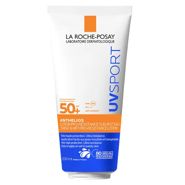 La Roche-Posay Anthelios UVsport, mleczko ochronne przeciwsłoneczne, wodoodporne, SPF 50+, 200 ml