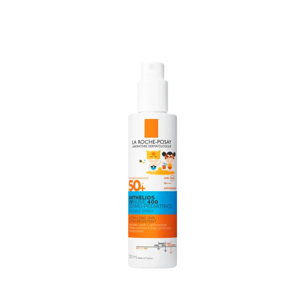 La Roche-Posay Anthelios UVMune 400 Dermo-Pediatrics, niewidoczny spray ochronny dla dzieci, SPF 50+, 200 ml