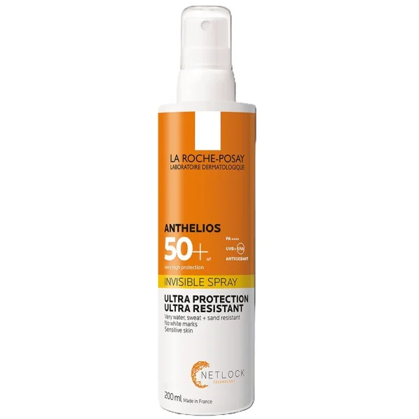 La Roche-Posay Anthelios, niewidoczny spray ochronny, SPF 50+, 200 ml