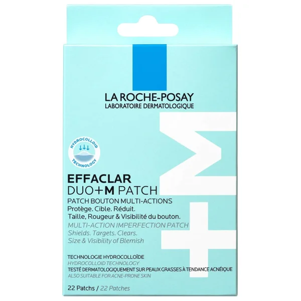 La Roche-Posay Effaclar Duo+M, wielofunkcyjne plasterki na pryszcze, 22 sztuki