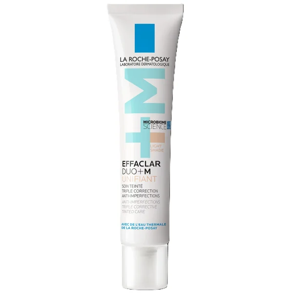 La Roche-Posay Effaclar Duo+M Unifiant, tonujący krem zwalczający niedoskonałości, odcień jasny, 40 ml