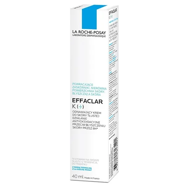 La Roche-Posay Effaclar K(+), krem odnawiający do skóry tłustej, 40 ml