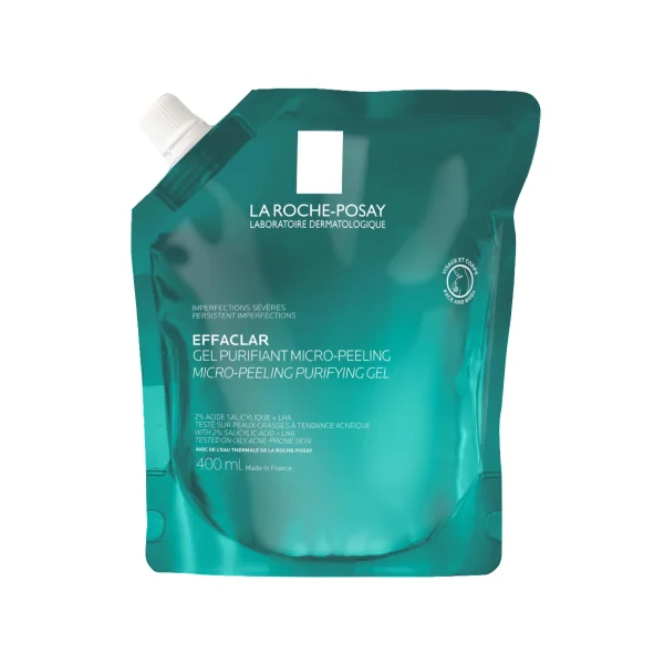 La Roche-Posay Effaclar, micro-peeling żel, zapas, 400 ml