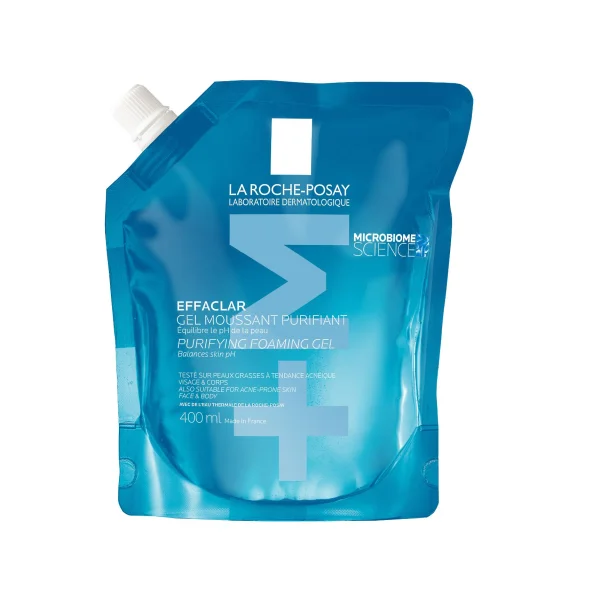 La Roche-Posay Effaclar, żel oczyszczający do skóry tłustej i wrażliwej, zapas, 400 ml