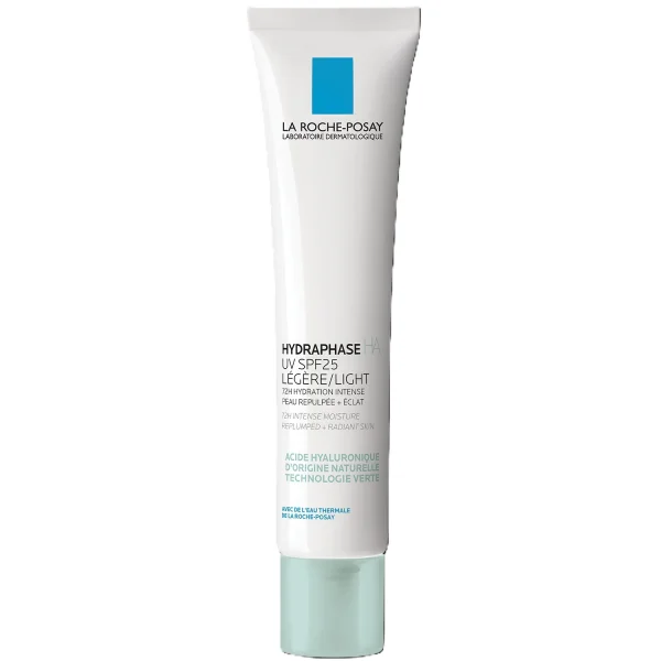 La Roche-Posay Hydraphase HA UV, lekki krem intensywnie nawilżający z filtrem UV, SPF 25, 40 ml