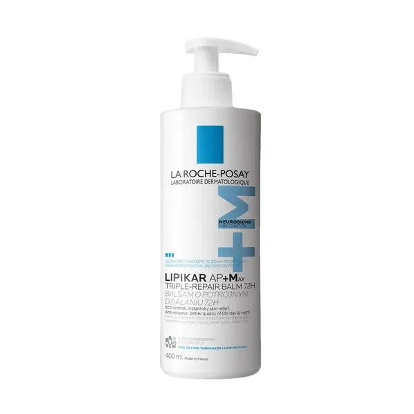 La Roche-Posay Lipikar Baume AP+Max, balsam do ciała, skóra sucha i atopowa, od urodzenia, 400 ml