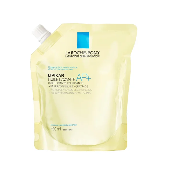 La Roche-Posay Lipikar AP+, olejek myjący uzupełniający poziom lipidów, przeciw podrażnieniom skóry, zapas, 400 ml