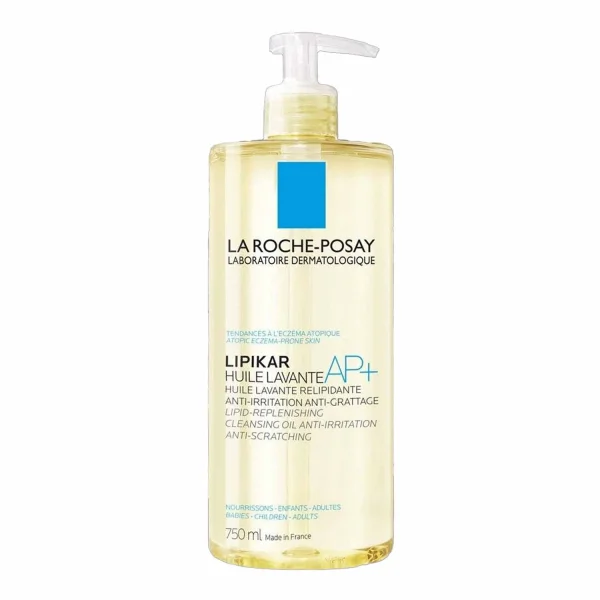 La Roche-Posay Lipikar AP+, olejek myjący uzupełniający poziom lipidów, przeciw podrażnieniom skóry, 750 ml