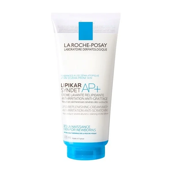 La Roche-Posay Lipikar Syndet AP+, krem myjący do ciała uzupełniający poziom lipidów, od urodzenia, 200 ml