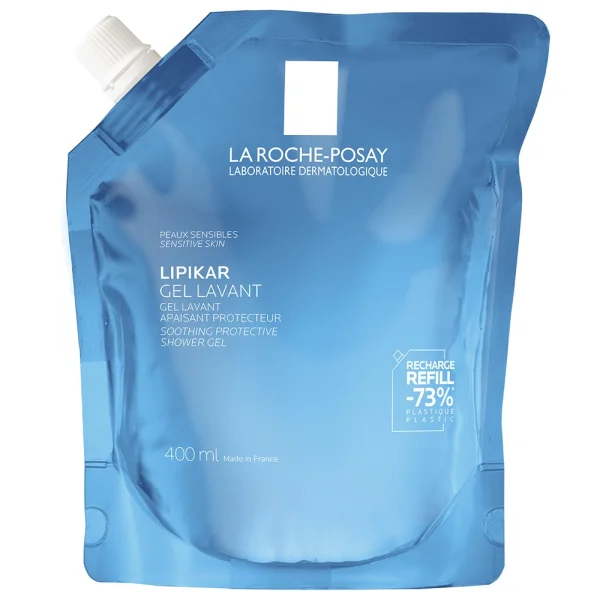 La Roche-Posay Lipikar, delikatny żel myjący do twarzy i ciała, skóra wrażliwa, 400 ml