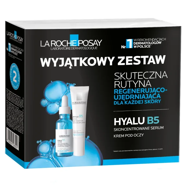 La Roche-Posay Hyalu B5, serum przeciwzmarszczkowe, 30 ml + przeciwzmarszczkowy krem pod oczy, 15 ml