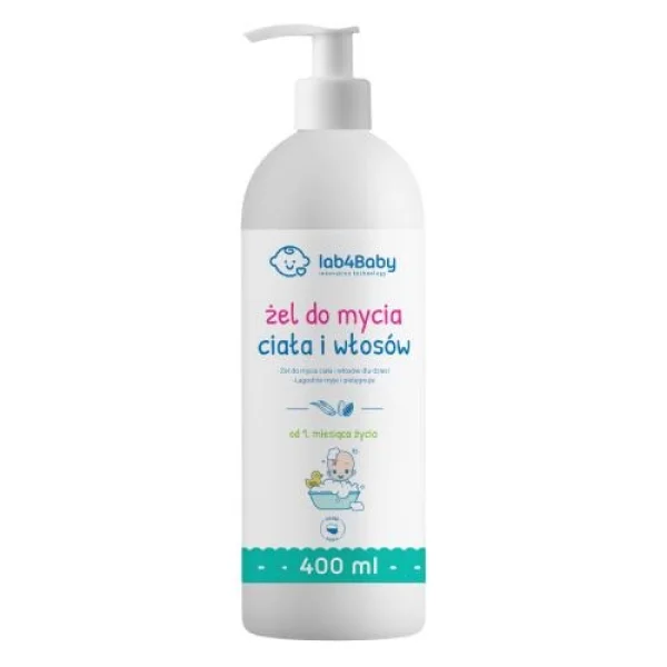 Lab4Baby Żel do mycia ciała i włosów, 400 ml