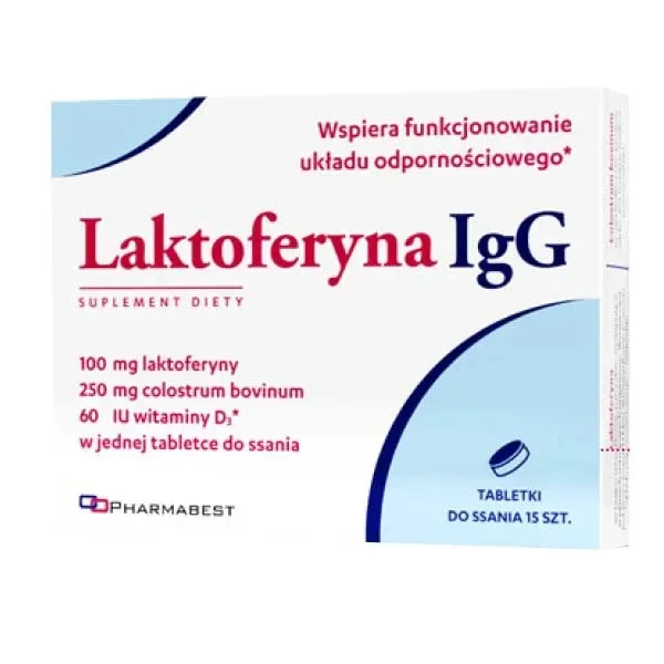Pharmabest Laktoferyna IgG, 15 tabletek do ssania