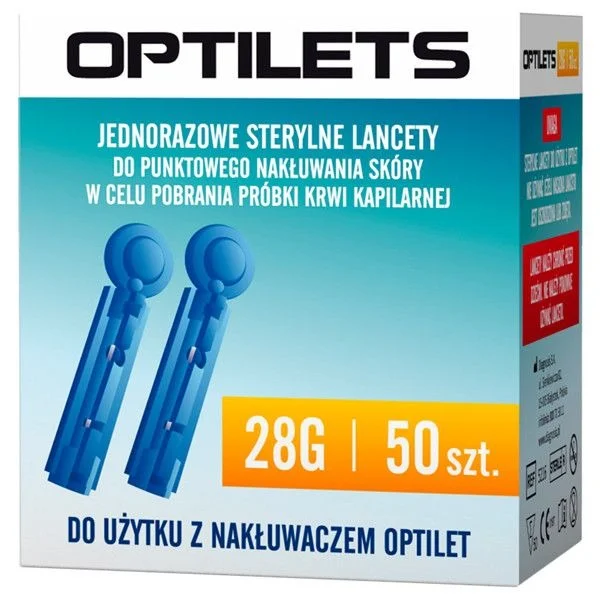 Lancety Optilets, 50 sztuk