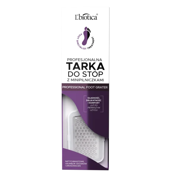 L'Biotica, profesjonalna tarka do stóp z minipilniczkami, 1 sztuka