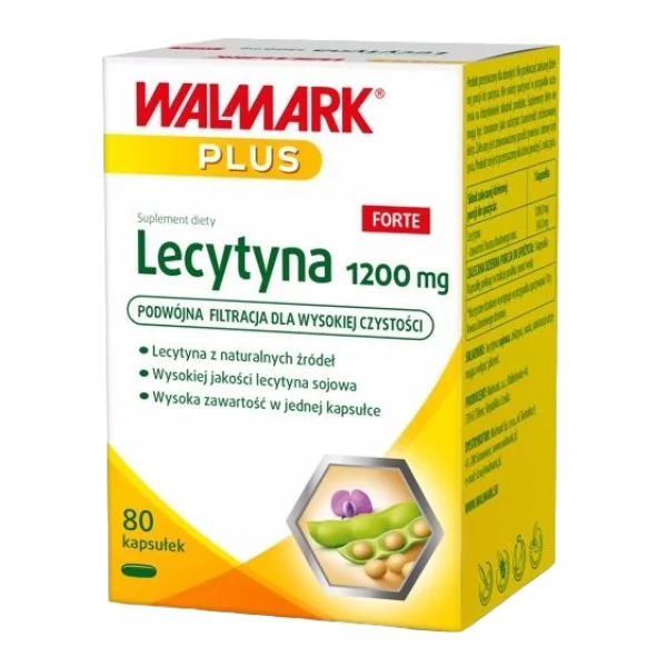 Walmark Plus Lecytyna 1200 mg Forte, 80 kapsułek