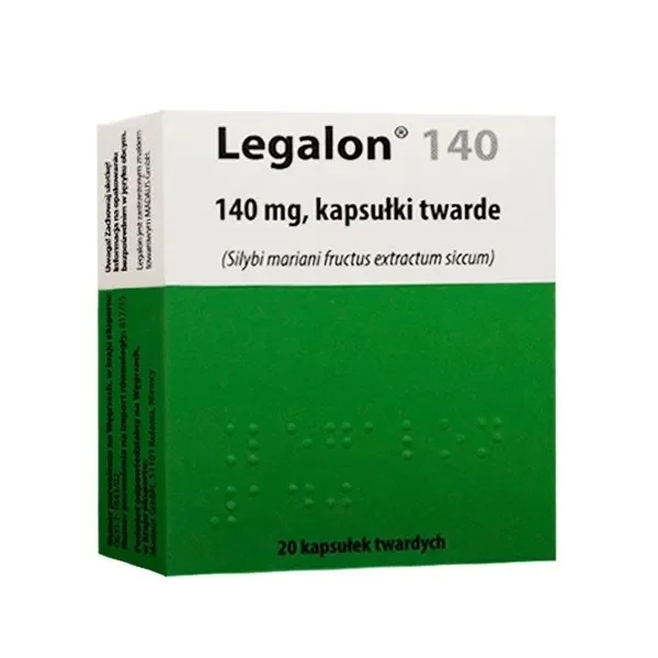 Legalon 140 mg, 20 kapsułek twardych (import równoległy)