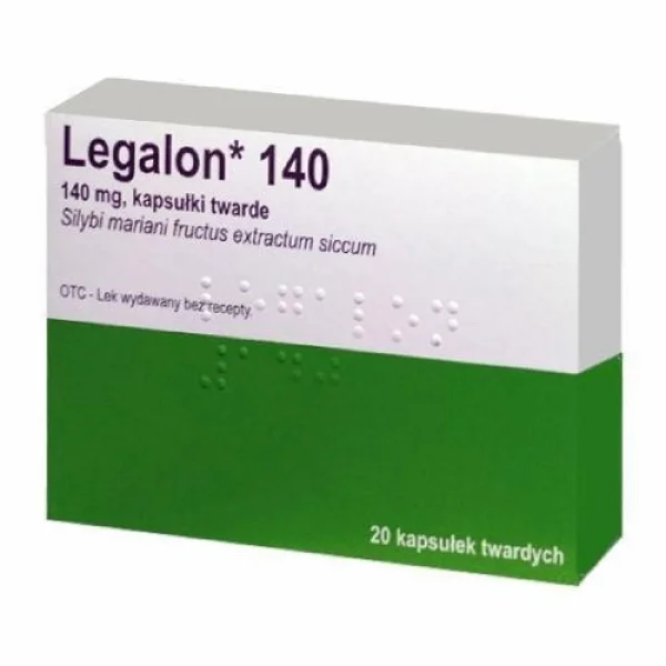 Legalon 140, 20 kapsułek (import równoległy)