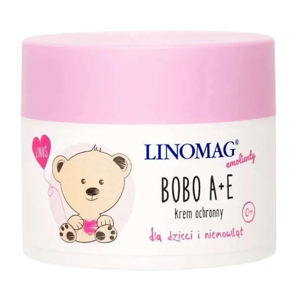Linomag Emolienty Bobo A+E, krem ochronny dla dzieci i niemowląt od 1 dnia życia, 50 ml