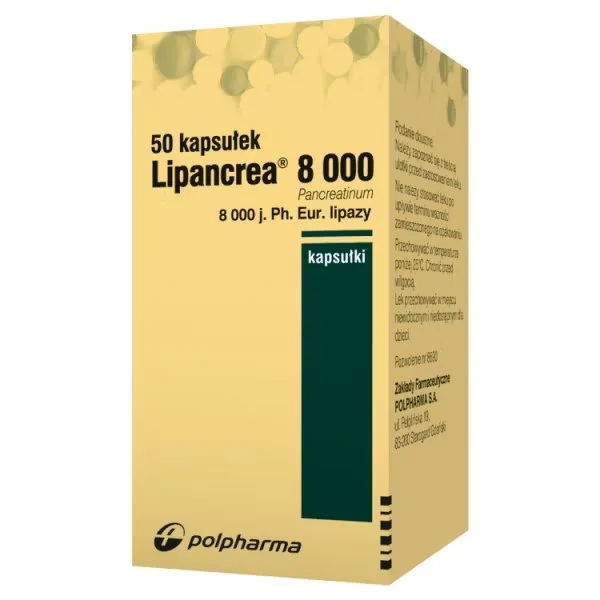 Lipancrea  8000, 50 kapsułek