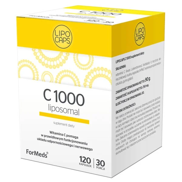 ForMeds LIPOCAPS C 1000 Liposomal, witamina C 1000 mg, 120 kapsułek