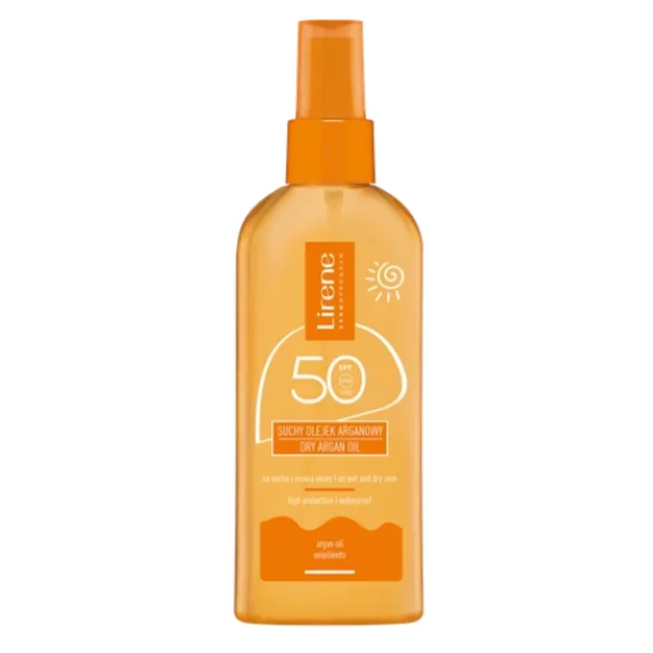 Lirene Sun, suchy olejek ochronny, arganowy, SPF 50, 150 ml