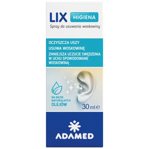 Lix Higiena, spray do usuwania woskowiny, 30 ml