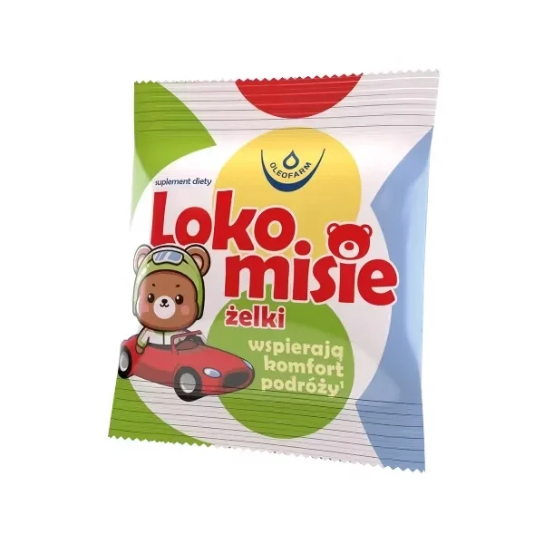 Lokomisie, żelki, o smaku truskawkowym, 1 saszetka