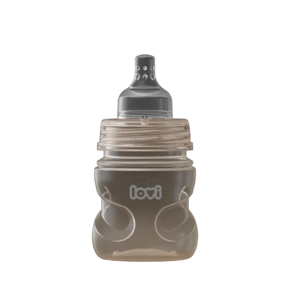 Lovi Trends, butelka ze smoczkiem dynamicznym, Beige, od urodzenia, 120 ml