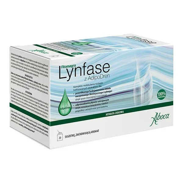 Fitomagra Lynfase z AdipoDren, herbata ziołowa, 2 g x 20 saszetek