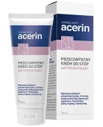 Acerin Perspirant, krem przeciwpotny do stóp, 75ml