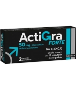 Actigra Forte 50 mg, 2 tabletki powlekane