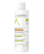 A-Derma Exomega Control, pieniący się żel emolient pod prysznic i do kąpieli, skóra skłonna do atopii, od urodzenia, 500 ml