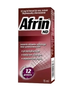 Afrin ND 0,5 mg/ml, aerozol do nosa, roztwór, 15 ml