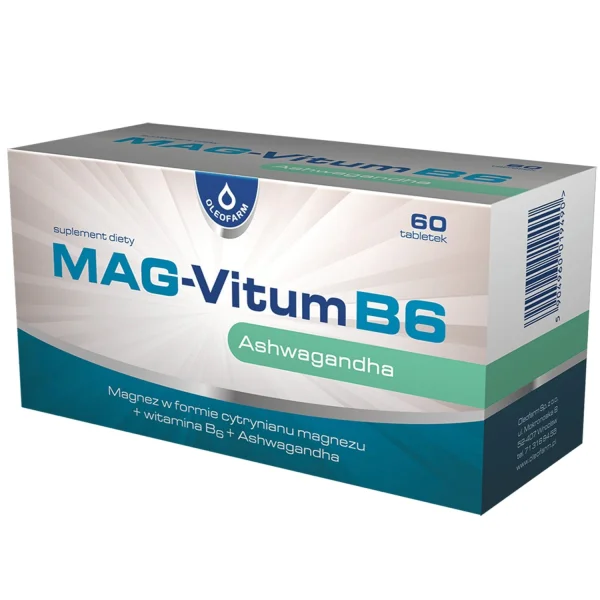 Mag-Vitum B6 Ashwagandha, 60 tabletek