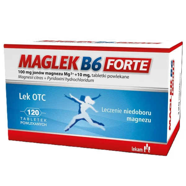 Maglek B6 Forte 100 mg+10 mg, 120 tabletek powlekanych