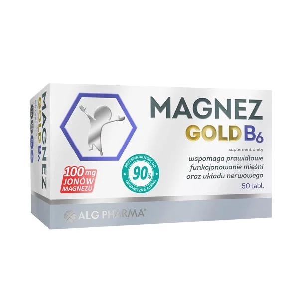 Magnez Gold B6, 50 tabletek