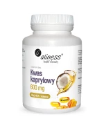 Aliness Kwas Kaprylowy 600 mg, 90 kapsułek
