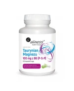 Aliness Taurynian Magnezu 100 mg + witamina  B6, 100 kapsułek