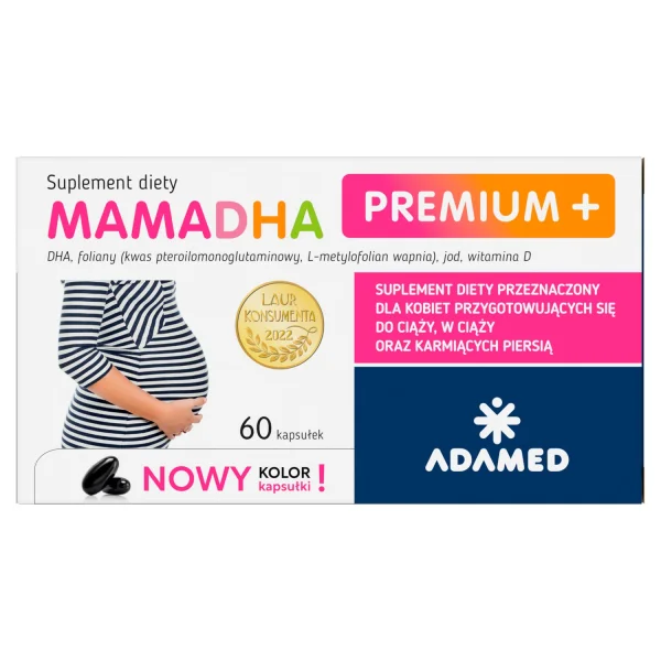 MamaDHA Premium+, 60 kapsułek