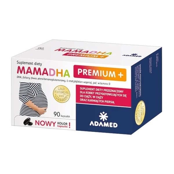 MamaDHA Premium+, 90 kapsułek