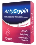 AntyGrypin 500 mg + 150 mg + 50 mg, 10 tabletek musujących