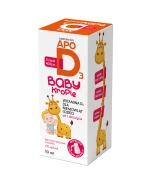 ApoD3 Baby Krople, witamina D3 400 j.m. dla niemowląt i dzieci od 1 dnia życia, 10 ml