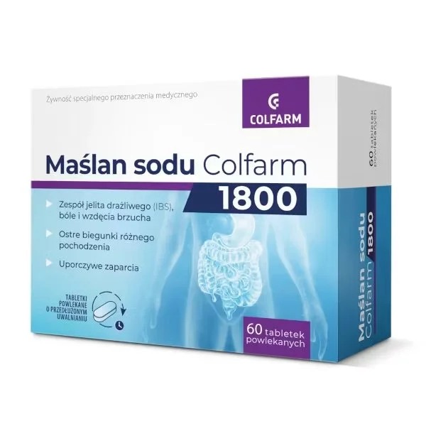 Colfarm Maślan sodu 1800 mg, 60 tabletek