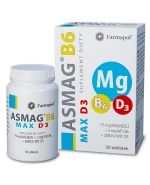 Asmag B6 Max D3, 50 tabletek
