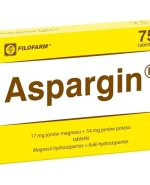 Aspargin 17 mg + 54 mg, 75 tabletek