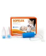 Sopelek, aspirator do nosa, od urodzenia + końcówki do aspiratora z filtrem, 3 sztuki