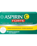 Aspirin C Forte 800 mg + 480 mg, 10 tabletek musujących